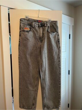 Empyre Brand Men’s Black Gray Relaxed-Fit Jeans